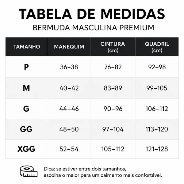 [Leve 5 e Pague 3] Bermuda Masculina Verona Premium | Conforto, Leveza e Estilo