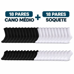 Kit 36 Pares de Meias Masculinas – Estoque para Meses com Mais Economia