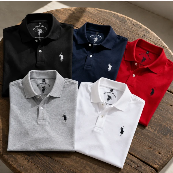 [Leve 5 e Pague 3] Camisa Polo Masculina Legion em Algodão e Poliéster | Elegância e Conforto