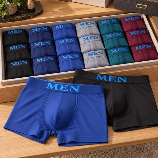 Kit 24 Cuecas MEN de Microfibra – Leves, Respiráveis e Confortáveis para o Dia a Dia