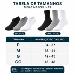 Kit 36 Pares de Meias Masculinas – Estoque para Meses com Mais Economia