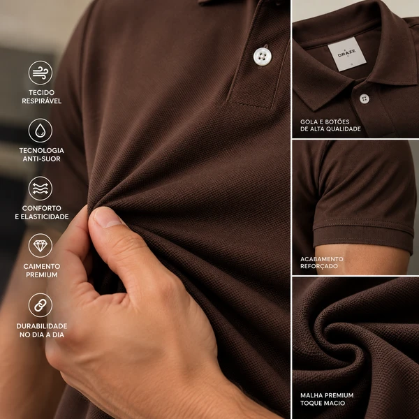 [Compre 2 e Leve 4] Camisa Masculina Daze Premium | Conforto, Elegância e Caimento Perfeito