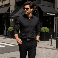 [Leve 5 e Pague 3] Camisa Masculina Elite em Seda Gelada com Elastano | Conforto e Estilo Premium