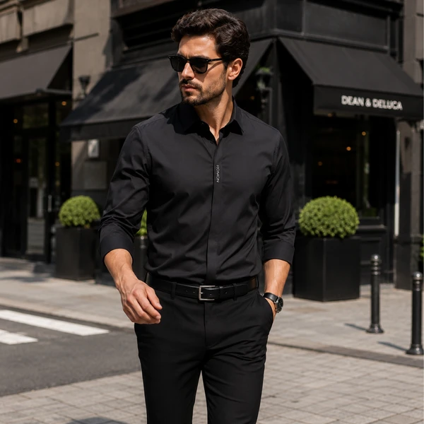 [Leve 5 e Pague 3] Camisa Masculina Elite em Seda Gelada com Elastano | Conforto e Estilo Premium